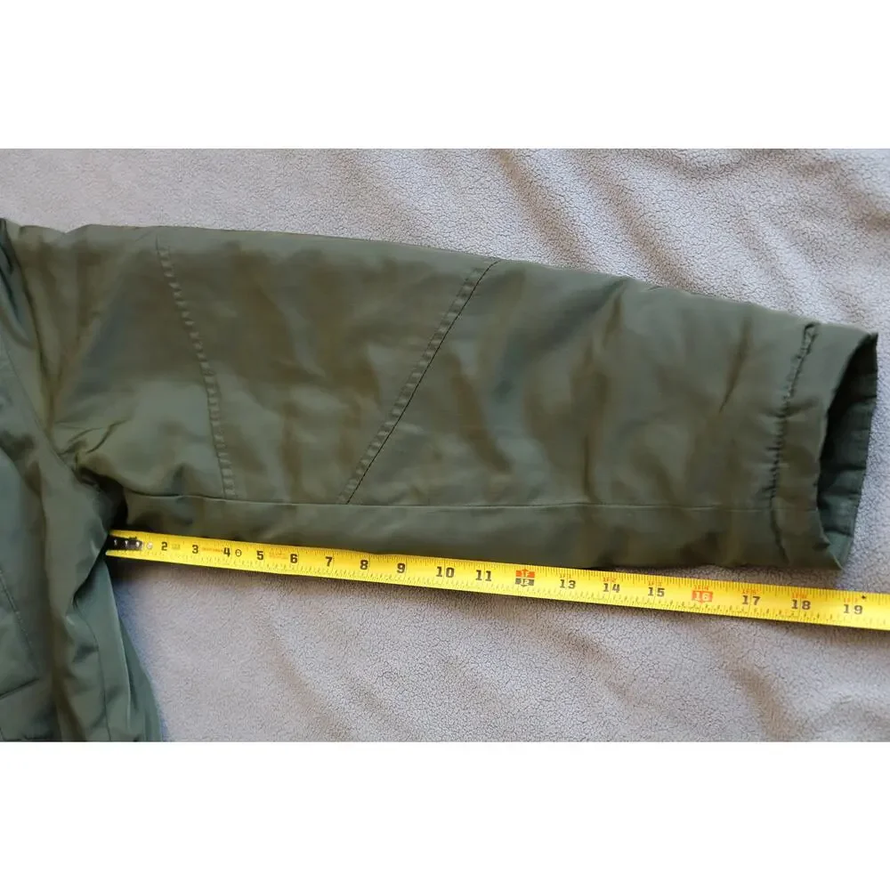 UNIVERSAL THREAD Winter Coat Women Large Green Chunky Cinched Waist Drawstring - Picture 9 of 16
